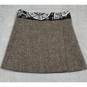 Zand Amsterdam Skirt Womens O/S Reversible Wrap Wool Blend India Boho Grunge